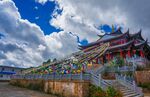 藏式风格寺庙建筑景观