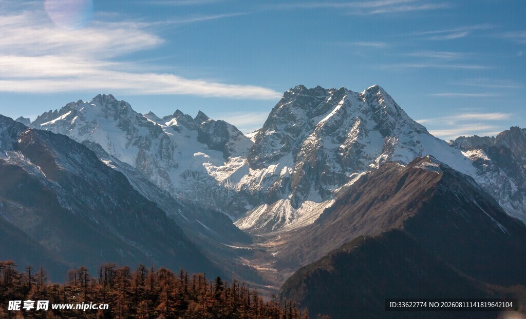 壮丽雪山美景