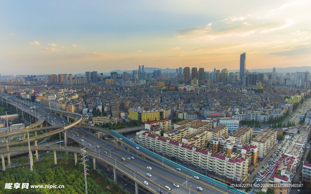 城市交通全景俯瞰