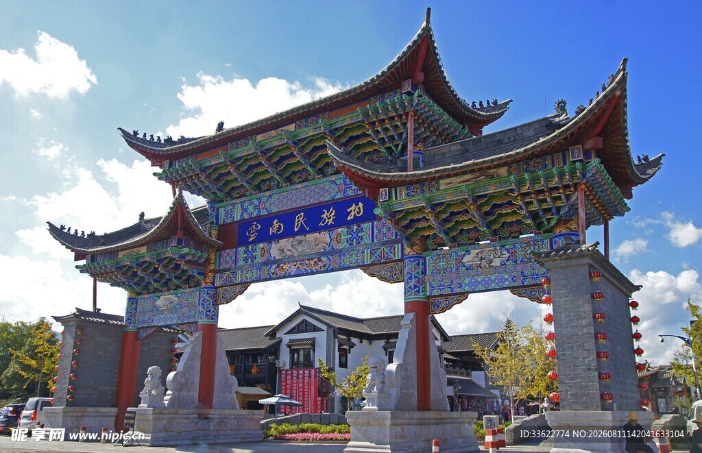 中式精美牌坊景观