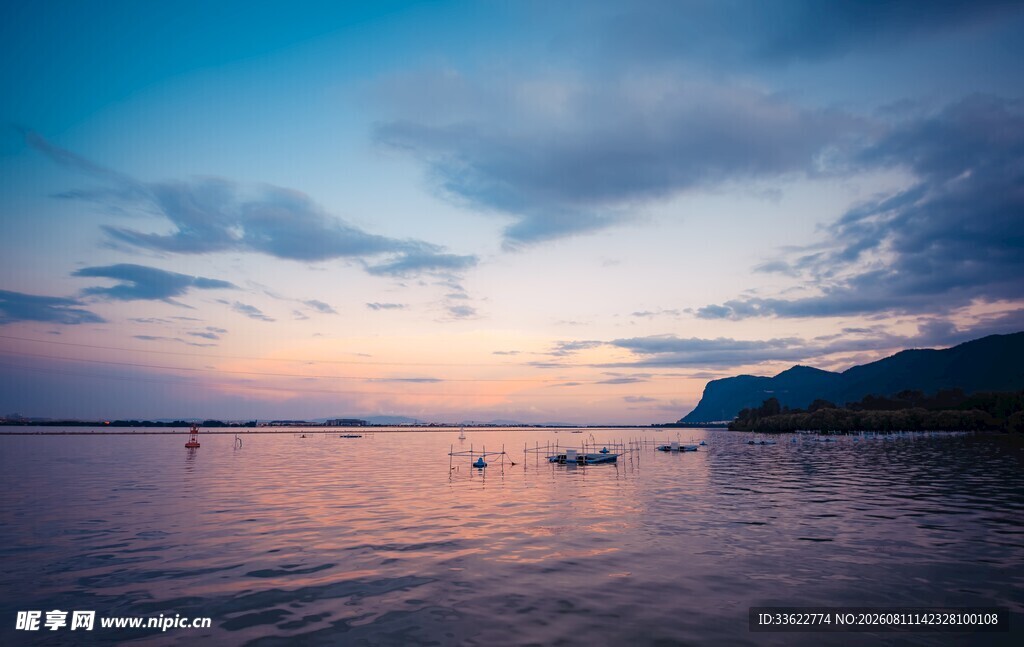 海边日落美景静谧浪漫