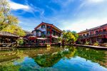 水乡古镇美景 碧波映古建