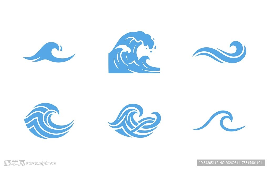 海浪图案