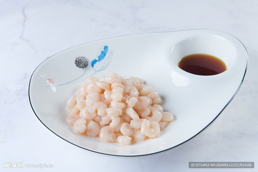 精致盘中鲜虾仁