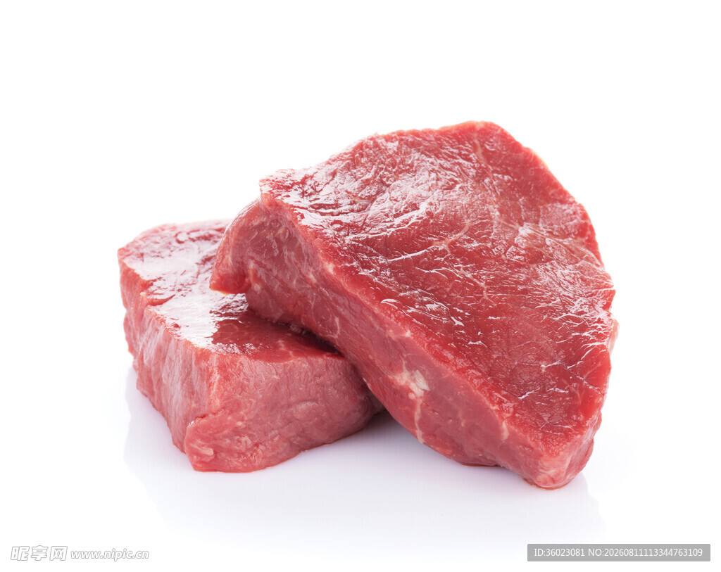 新鲜生牛肉切块