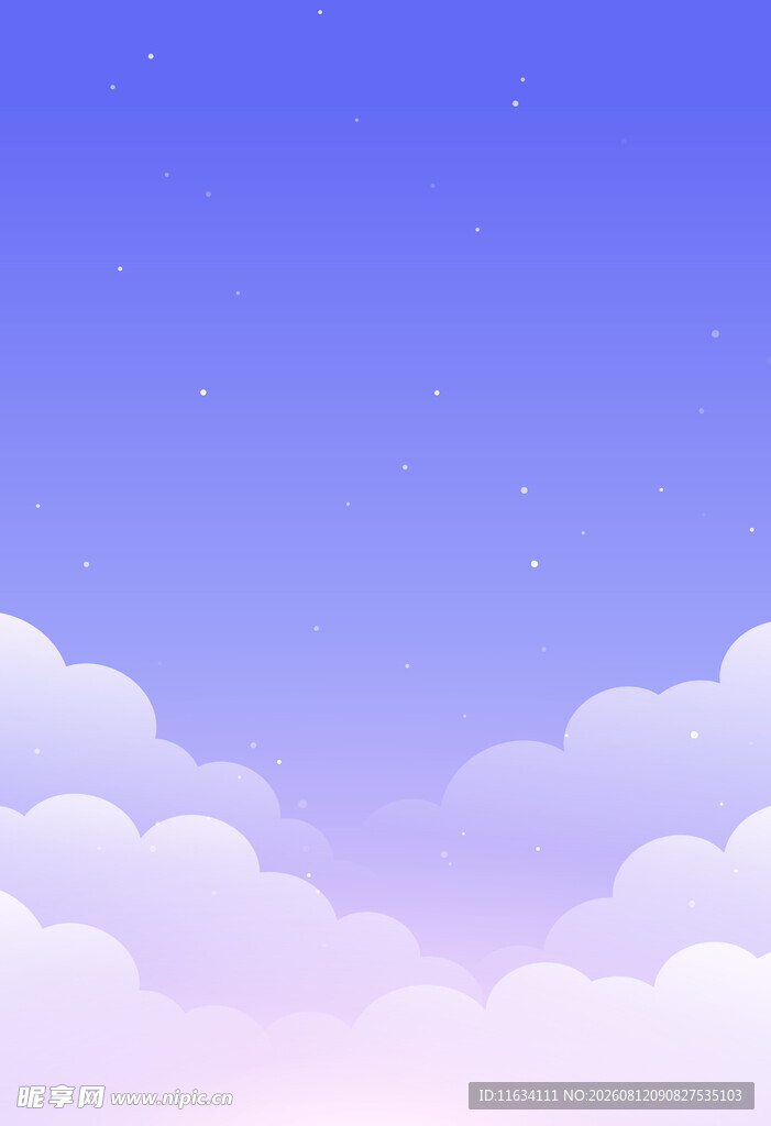 梦幻天空中的云朵景象