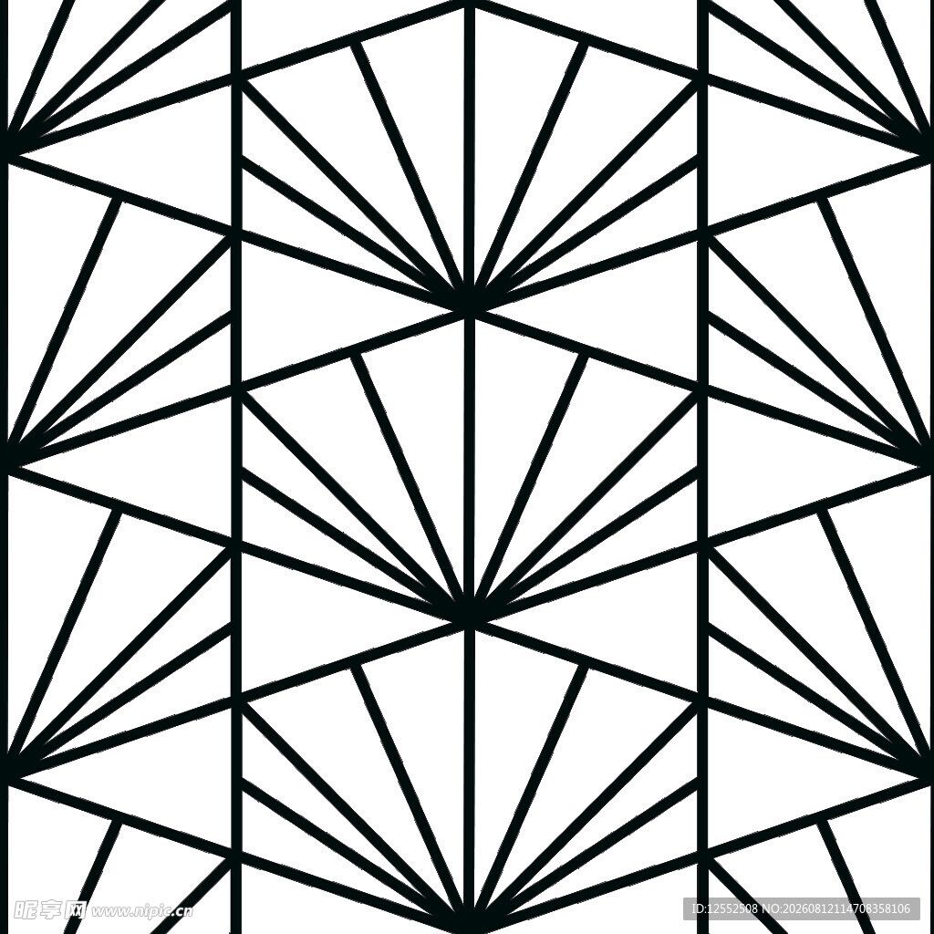 几何线条构成的简约图案