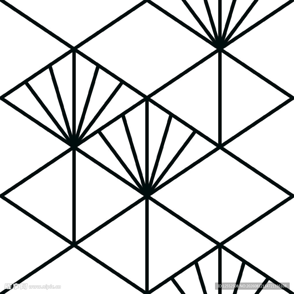 几何线条构成的抽象图案