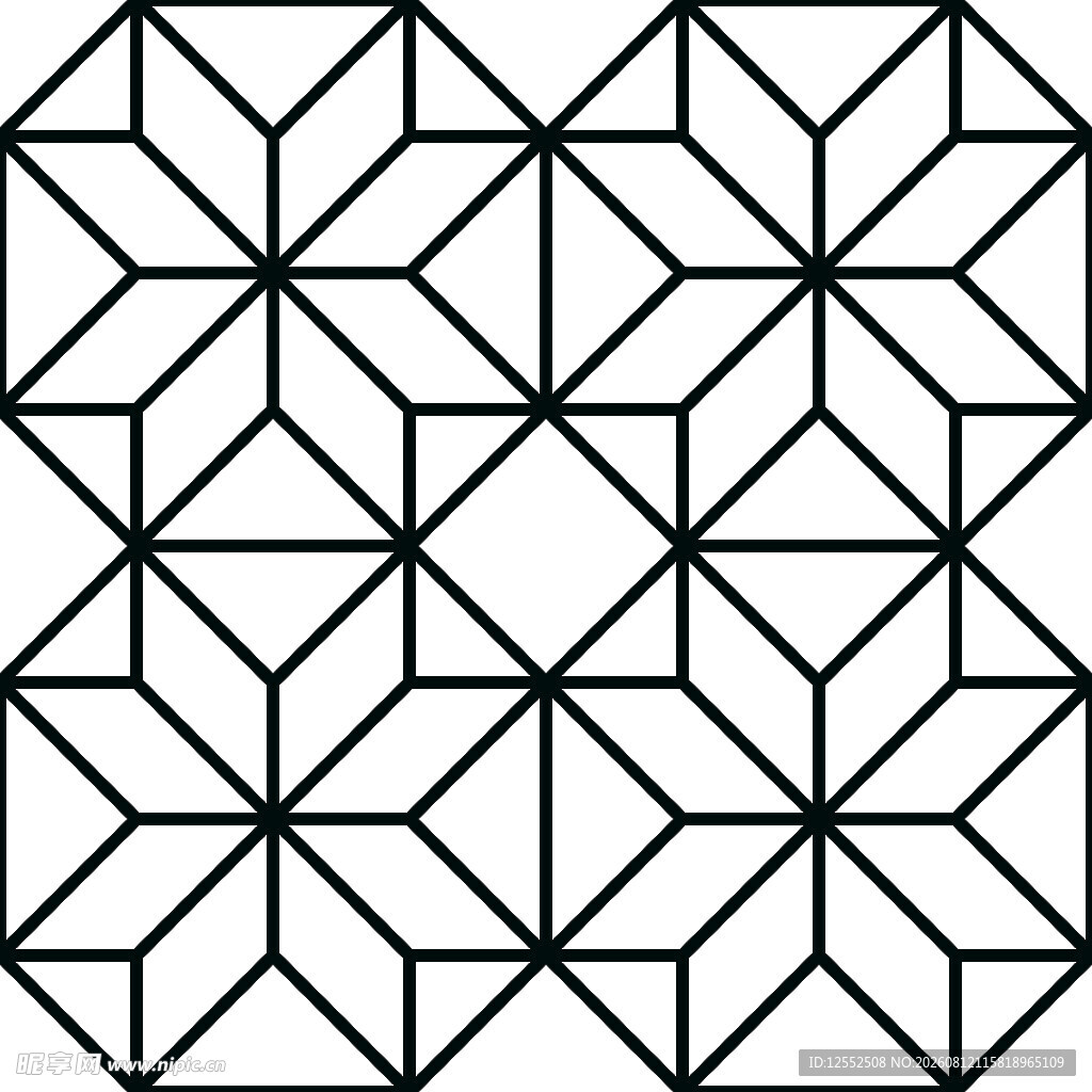 几何线条构成的重复图案