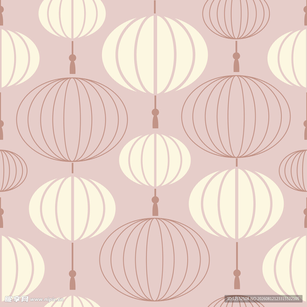 粉色灯笼图案背景纹理