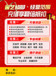 修脚堂开业促销充值福利活动海报