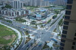 城市十字路口俯瞰景观