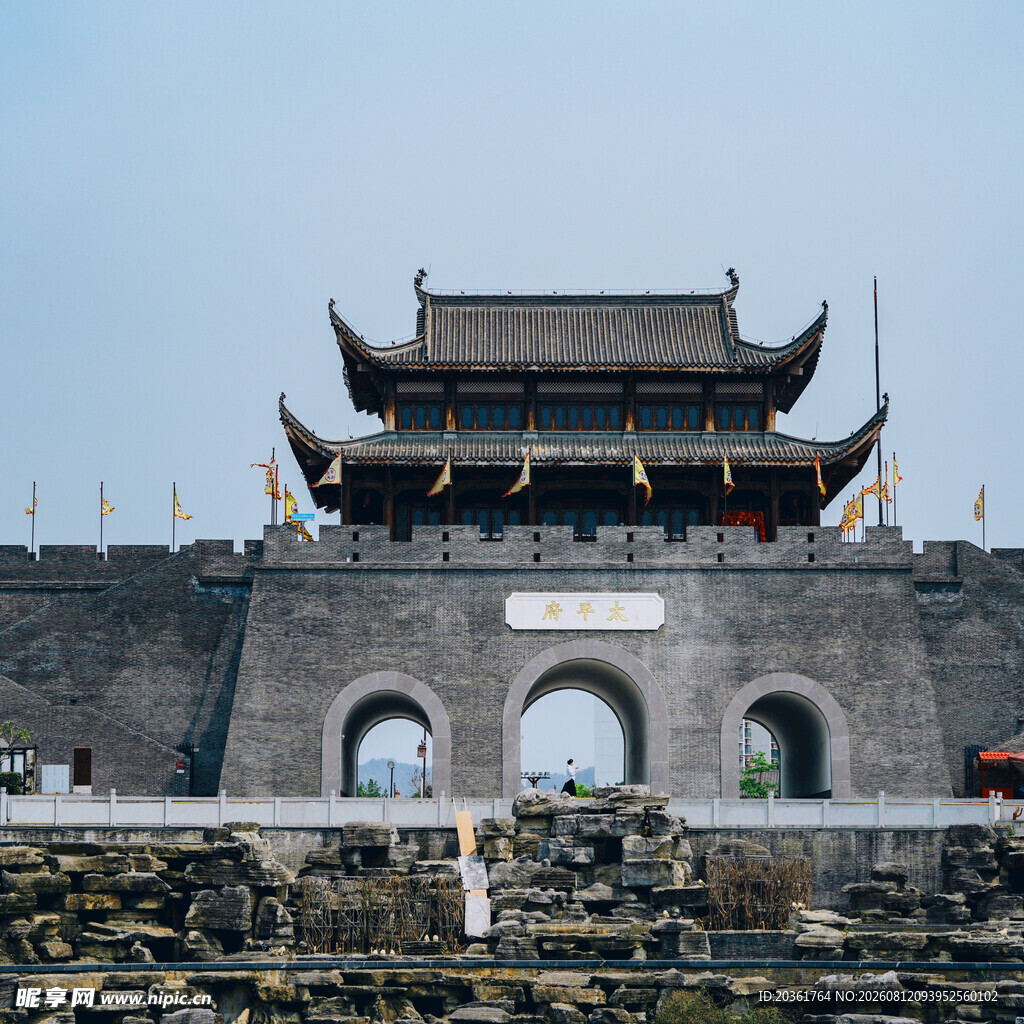 古城墙城楼景观