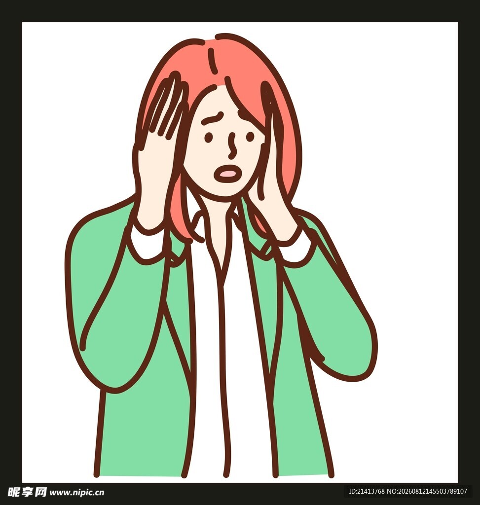 焦虑的女性
