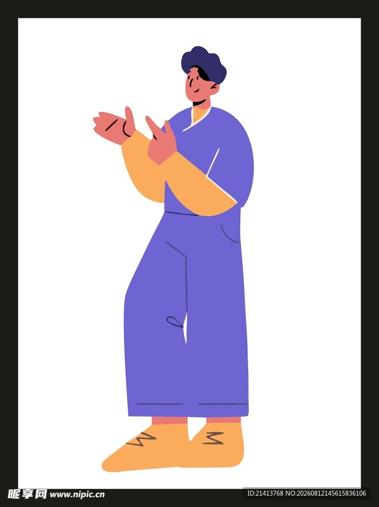 男子专注玩手机画面
