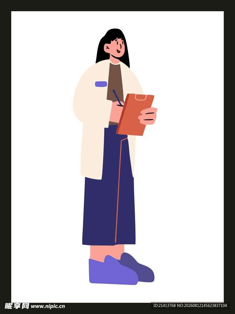 手持书本的优雅女性
