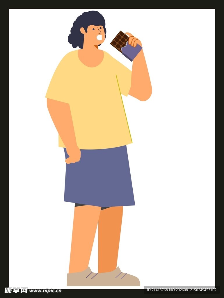 女孩手持杯子站立