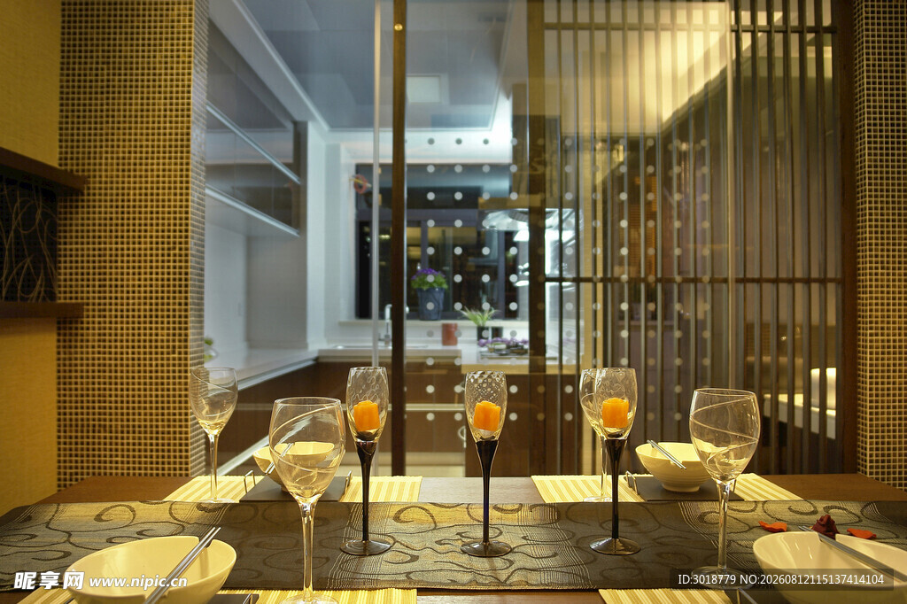 优雅精致的餐厅用餐场景
