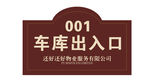 车库出入口标识牌