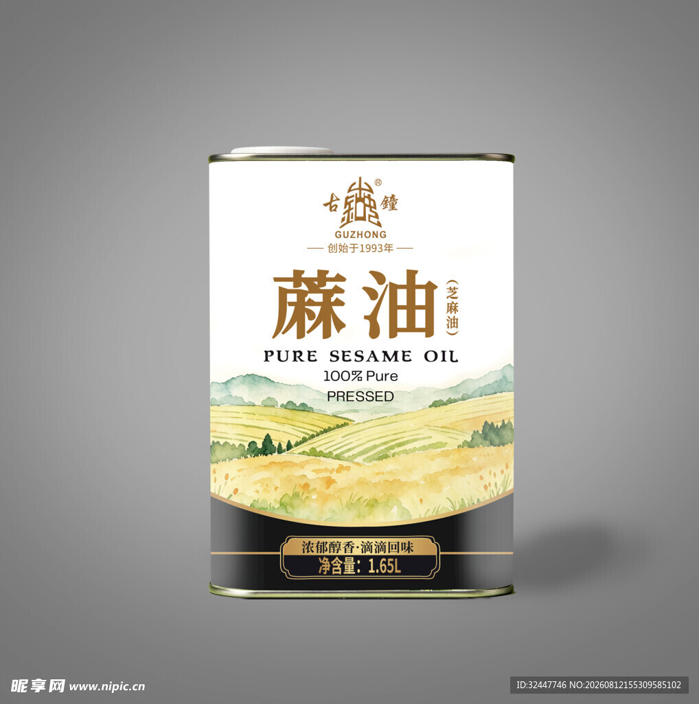 纯正藤油罐装产品展示