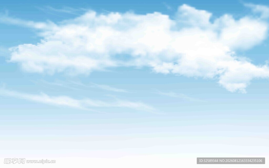 蓝天白云美景