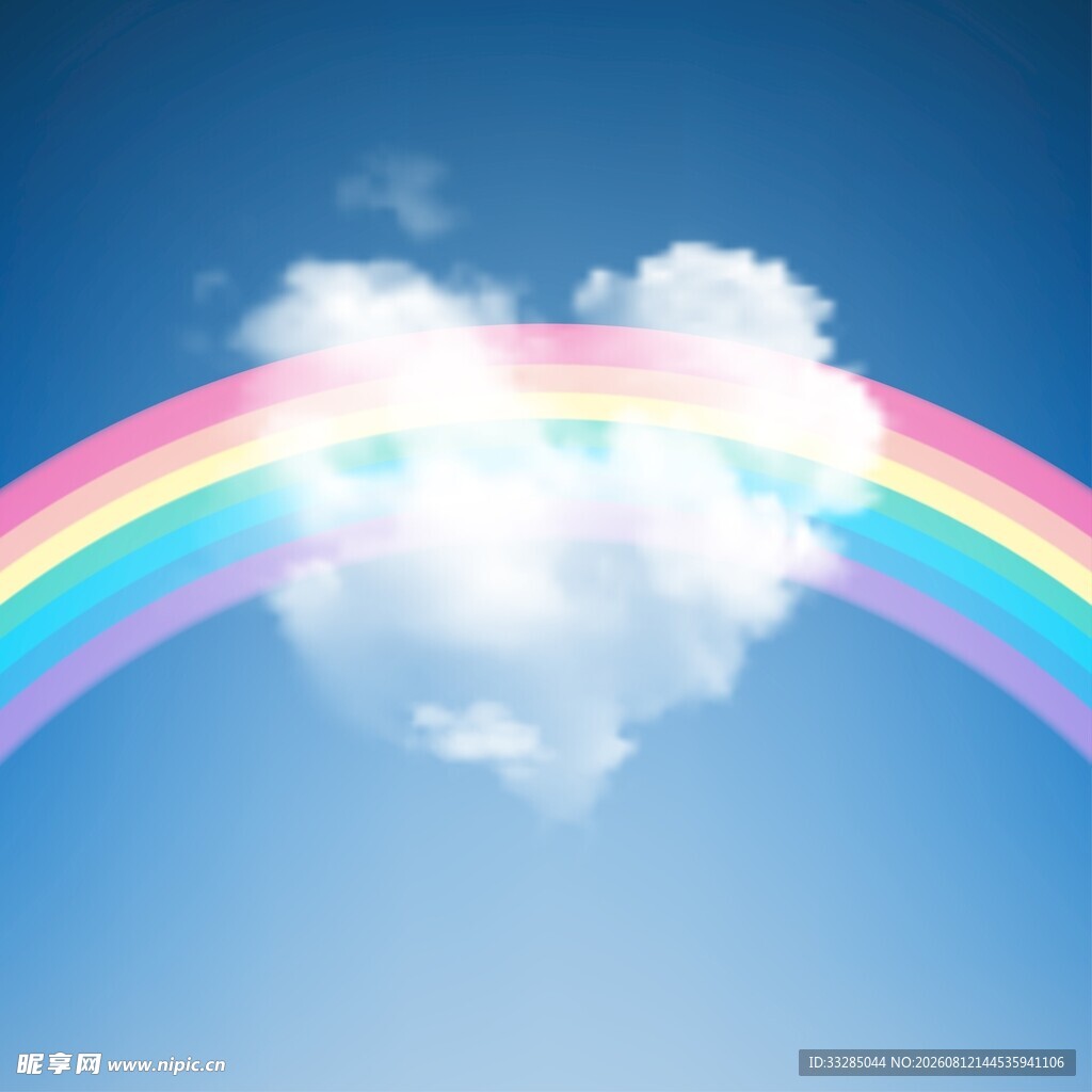 彩虹天空背景