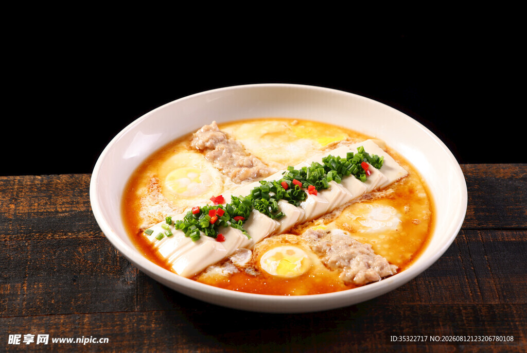 过桥豆腐 蒸豆腐  肉饼蒸蛋 