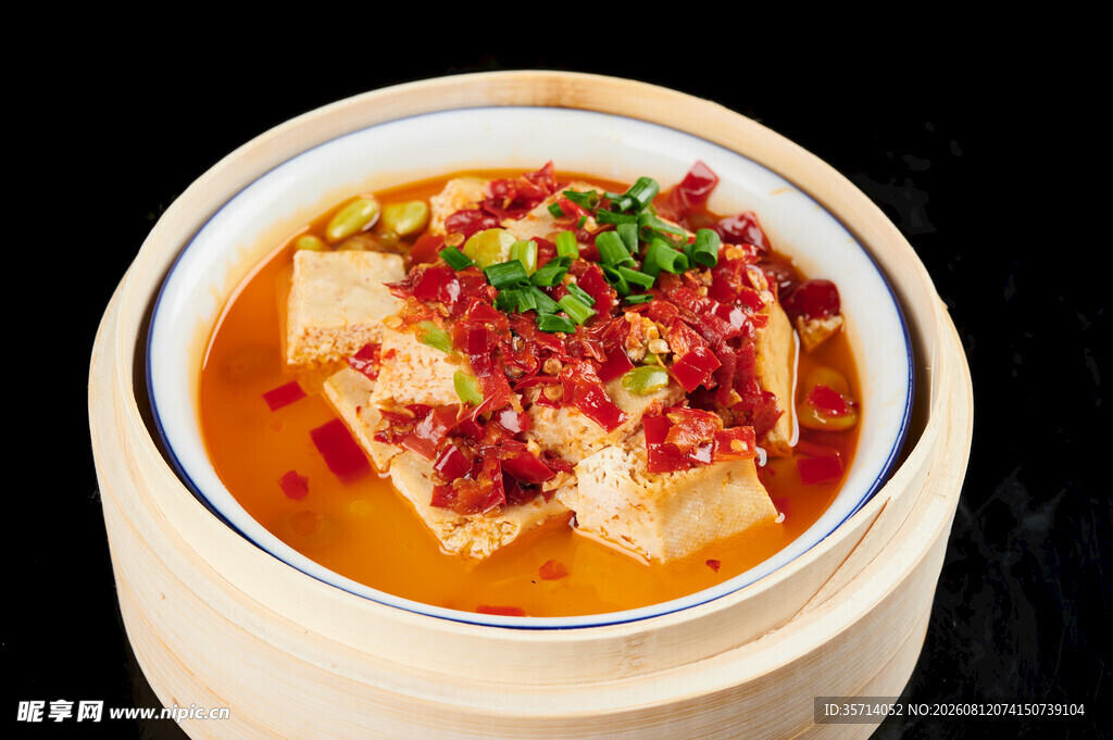 香辣蒸豆腐
