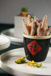 福字杯装美味鸡爪