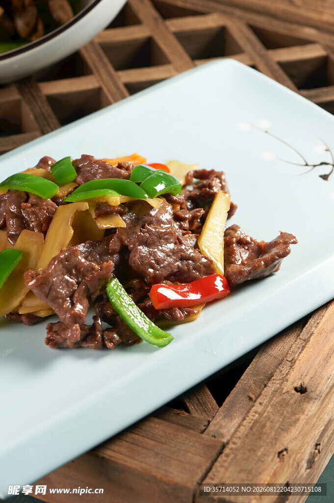 青椒炒牛肉片