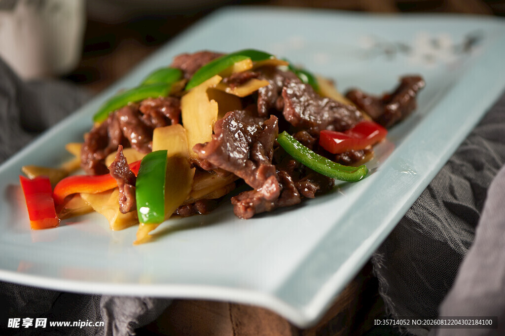 彩椒炒牛肉 美味佳肴