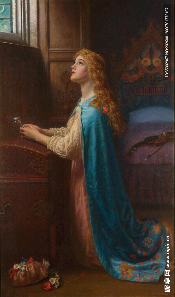 祈祷的少女