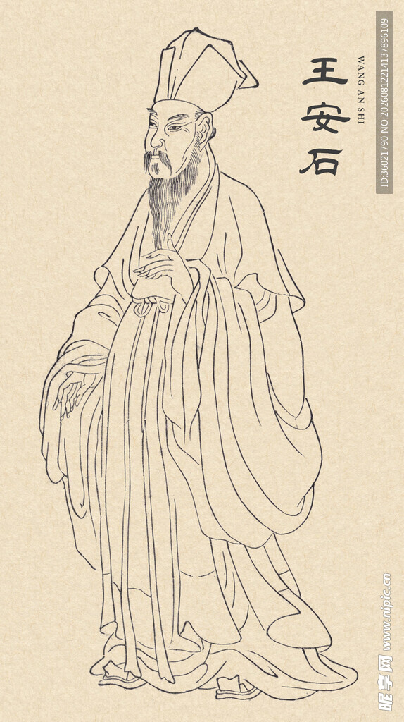 古代人物画像 王安石
