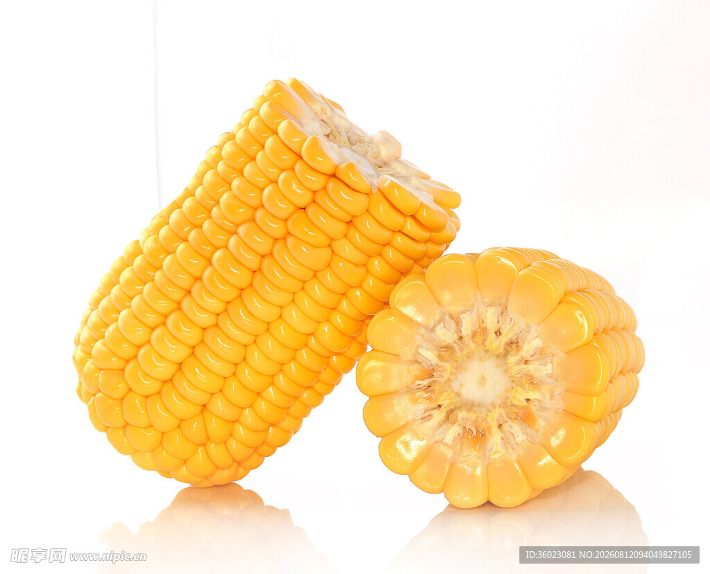 新鲜玉米饱满金黄诱人