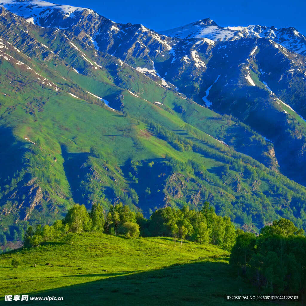 青山翠谷间的壮美山景