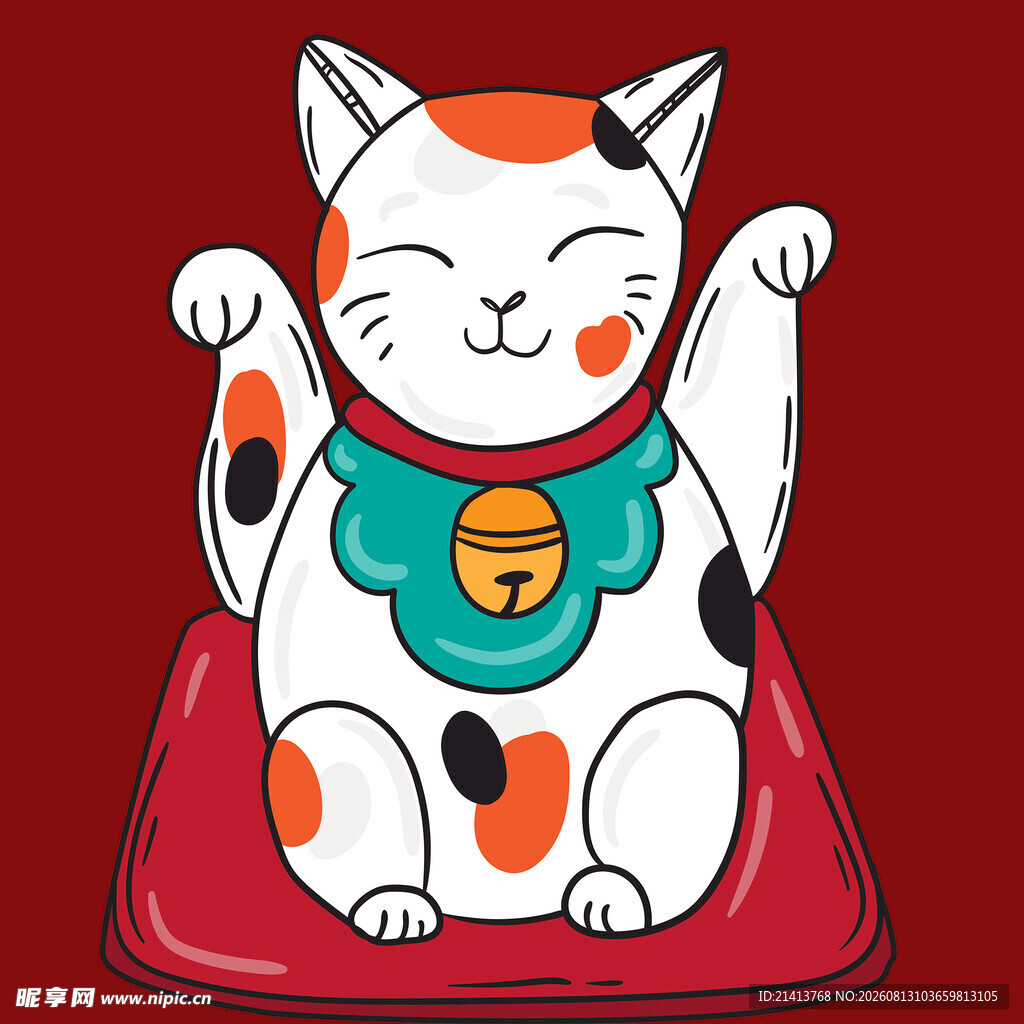 招财猫卡通形象