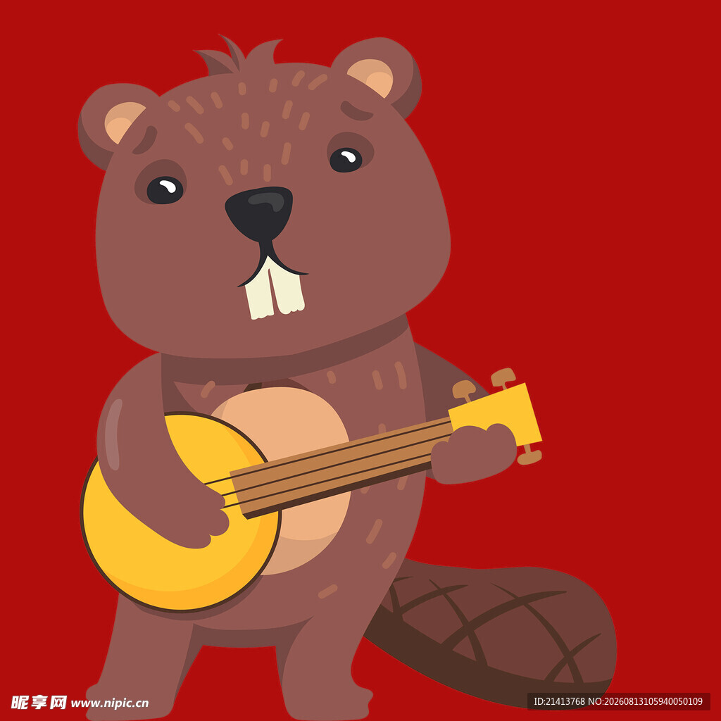 海狸弹吉他