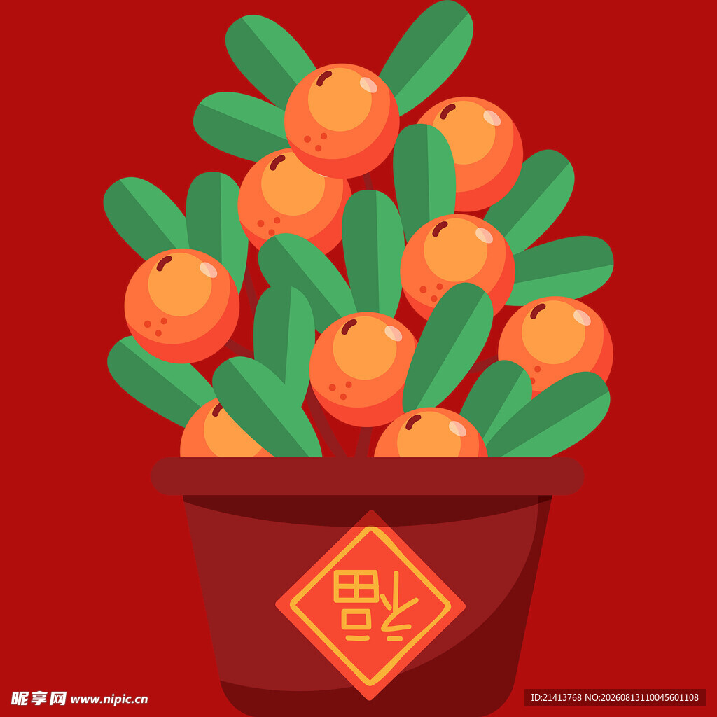 福字盆栽喜庆金桔贺新春