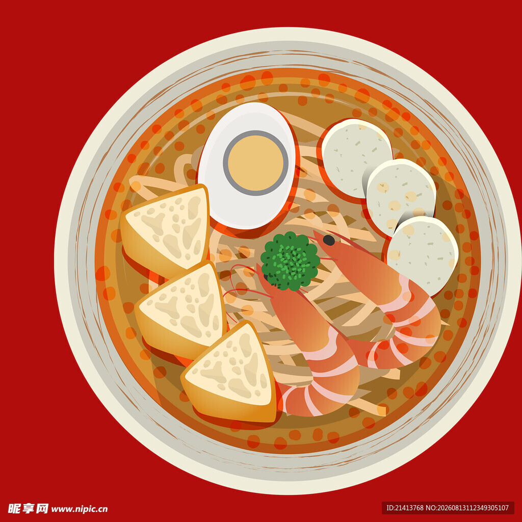 美味鲜虾拉面