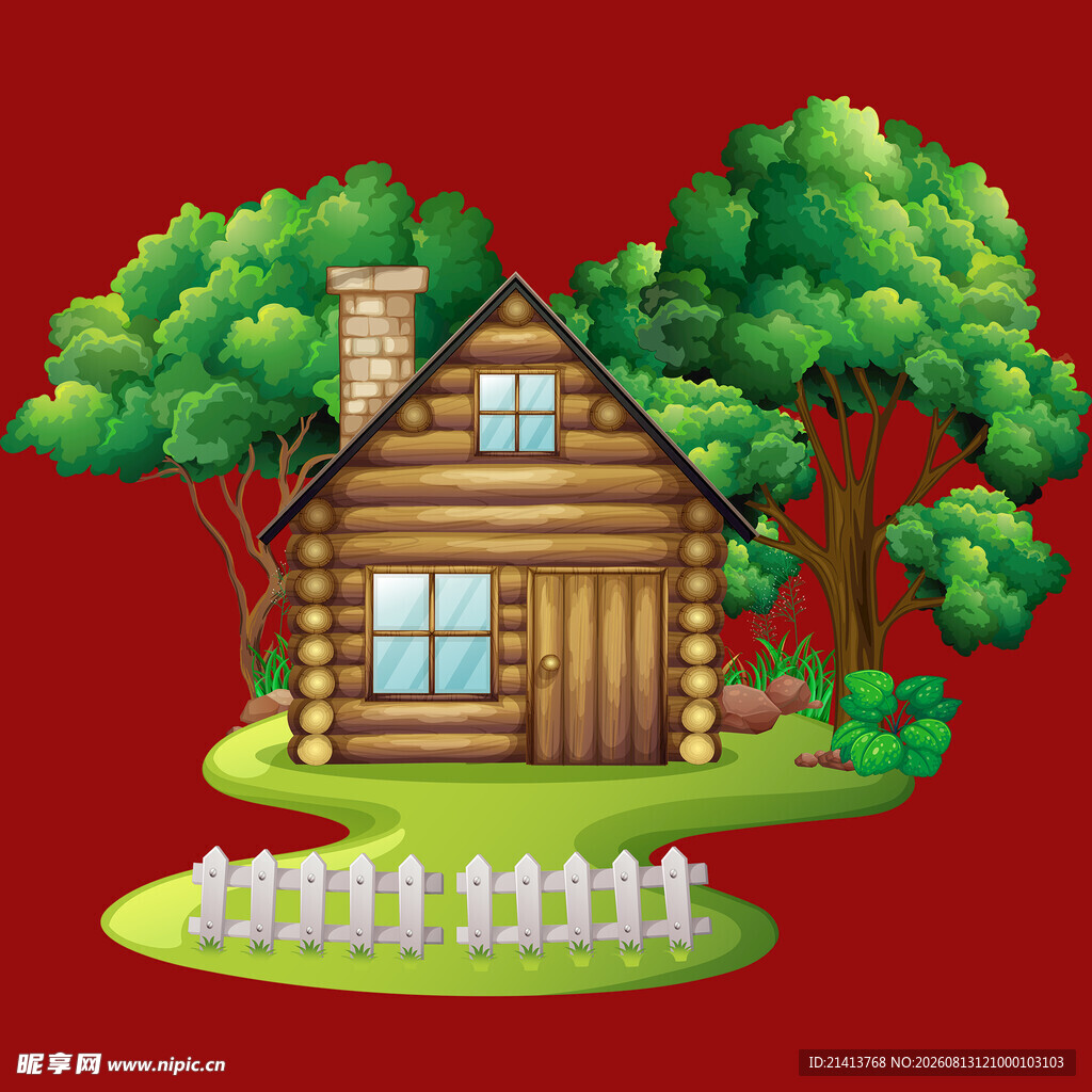 森林中的温馨木屋