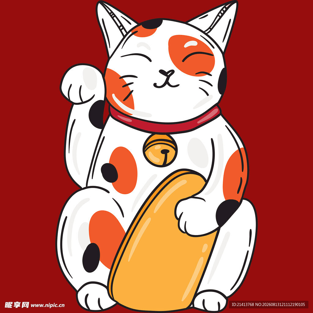 招财猫插画