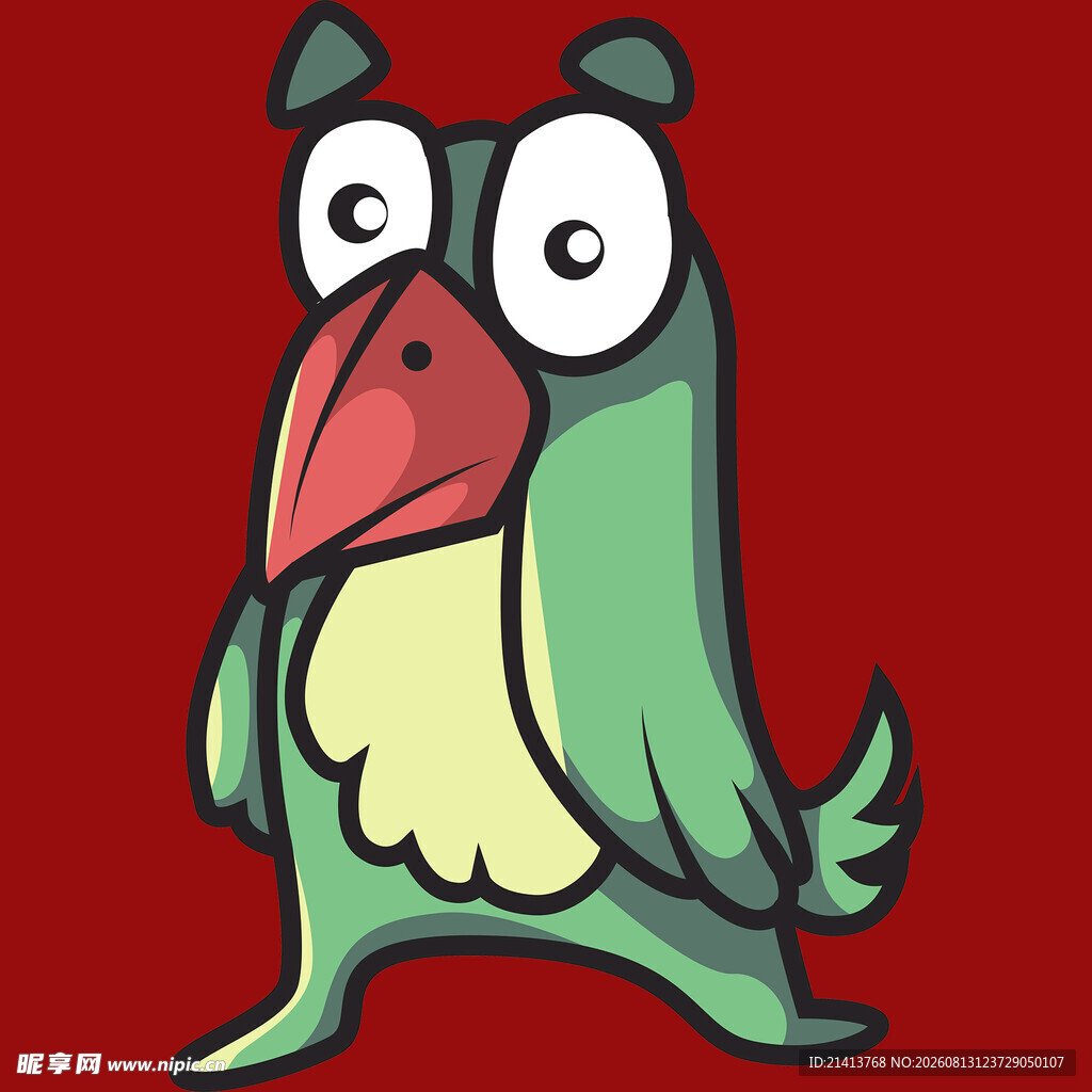 卡通鹦鹉形象