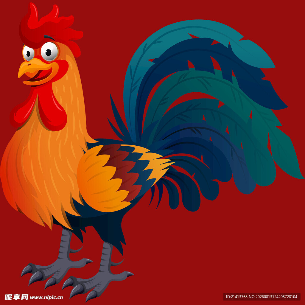 卡通公鸡形象