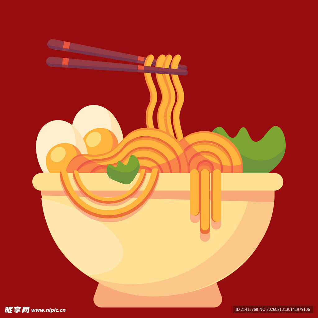 美味拉面碗中盛