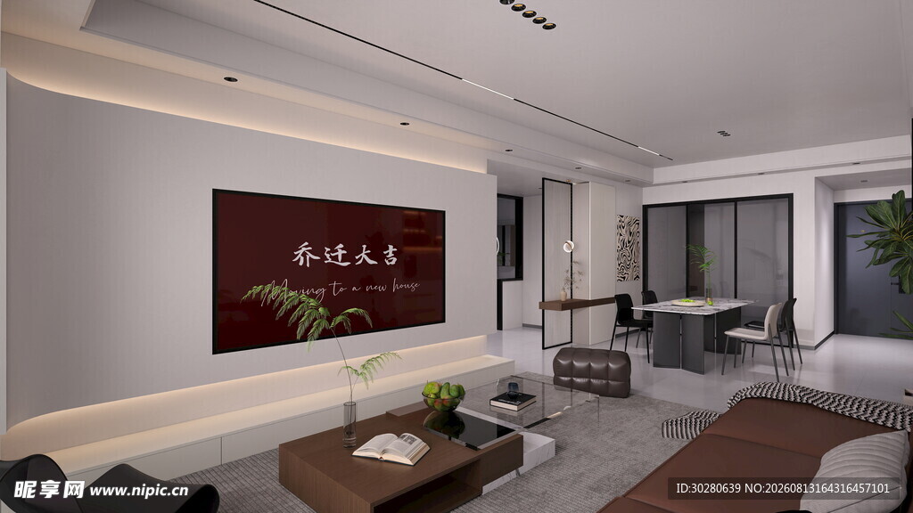 客餐厅效果图         