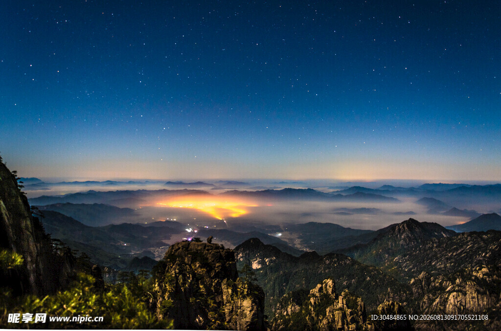 黄山日出美景