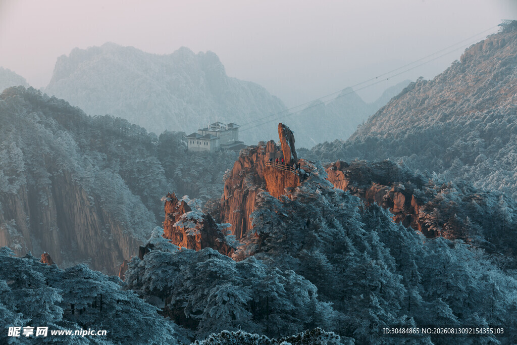壮丽黄山山景