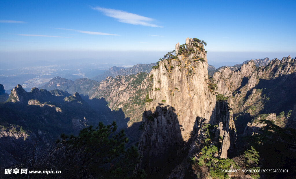 巍峨壮丽的黄山景观