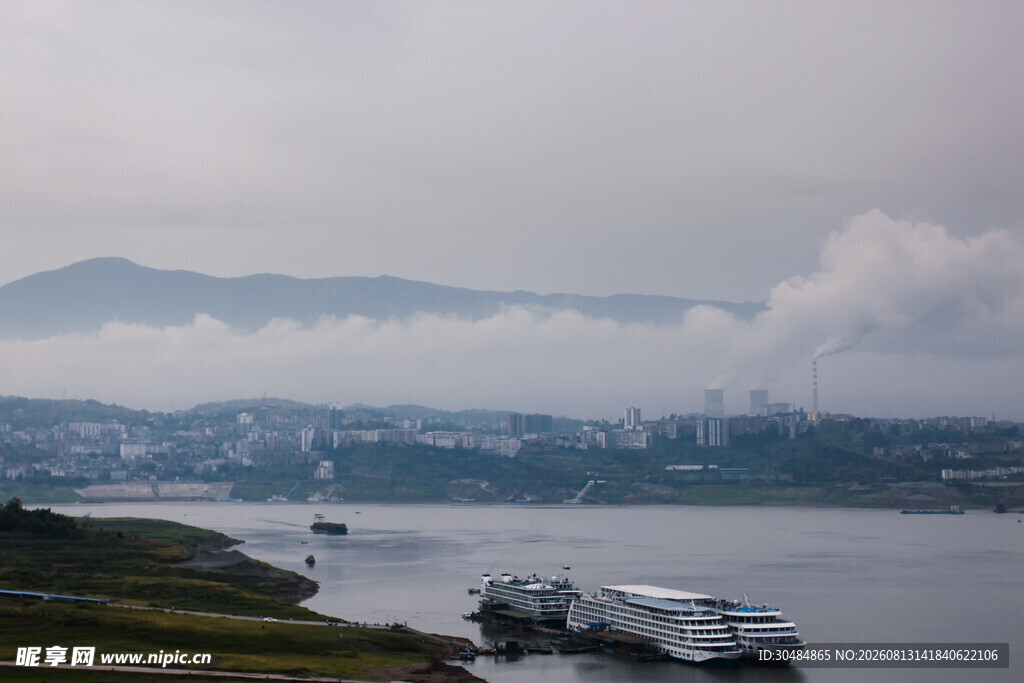 海滨城市港口风景