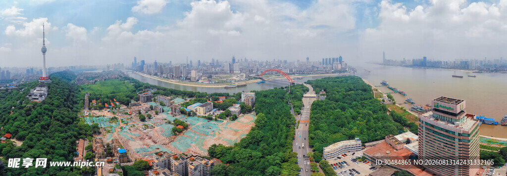 城市风景全景俯瞰图